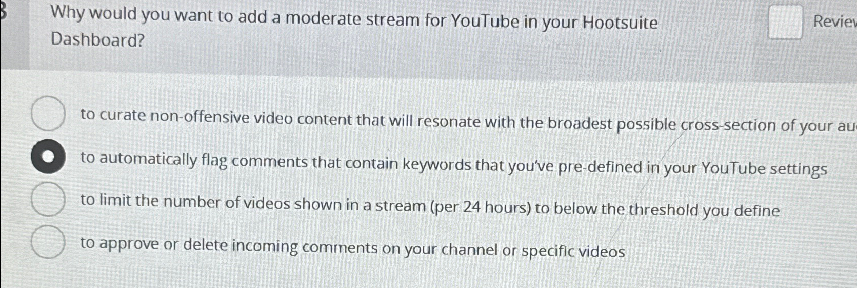 Solved Why would you want to add a moderate stream for | Chegg.com