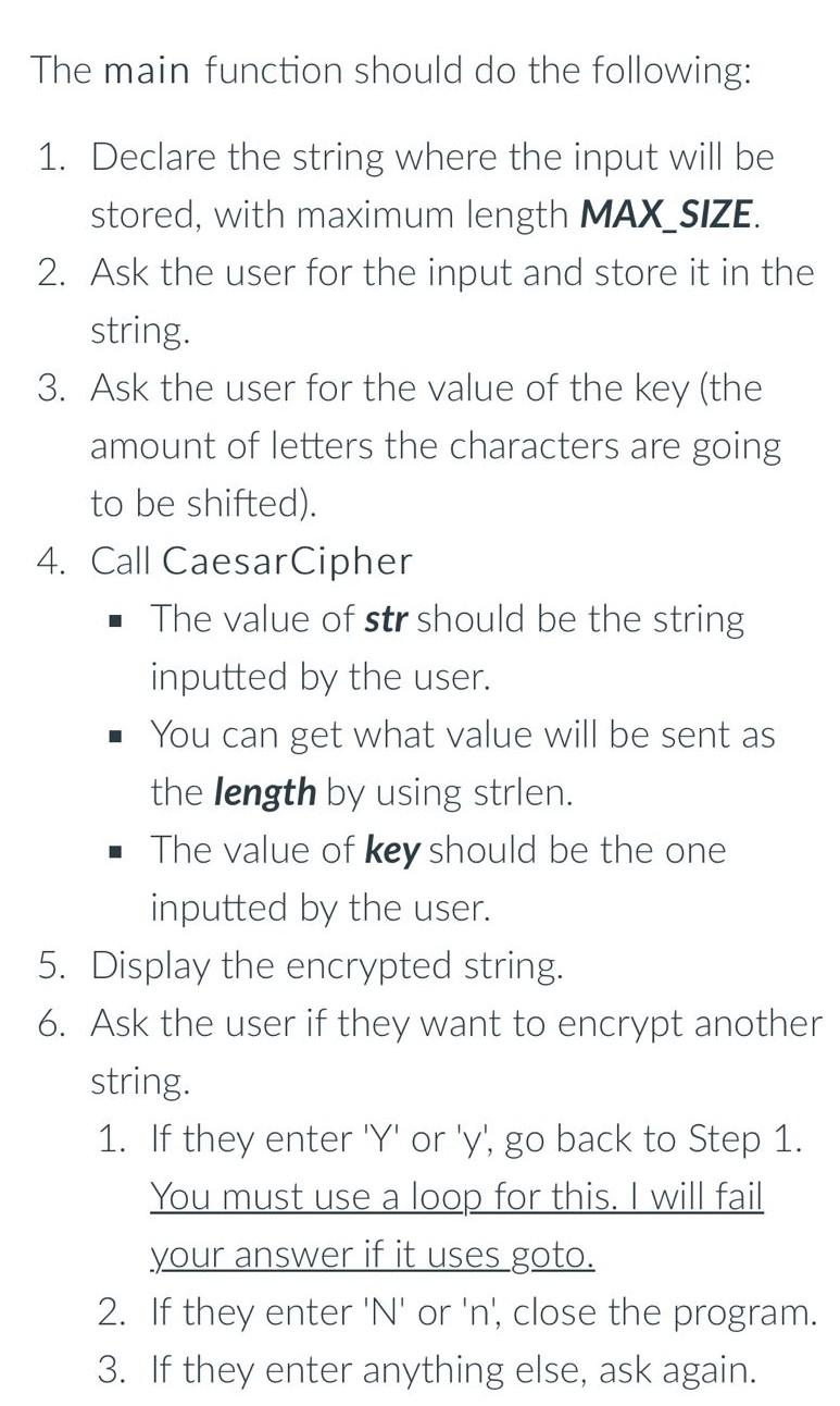 Solved Caesar Cipher is a type of encryption where a string | Chegg.com