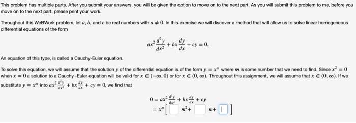Solved This problem has multiple parts. After you submit | Chegg.com