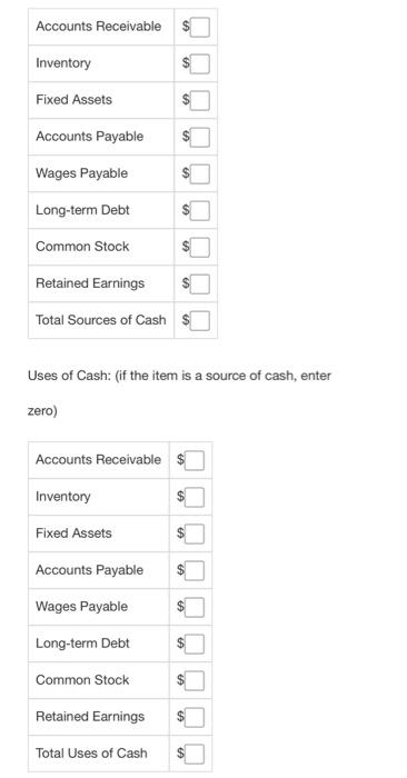 Solved Compute the following information to fill out the | Chegg.com
