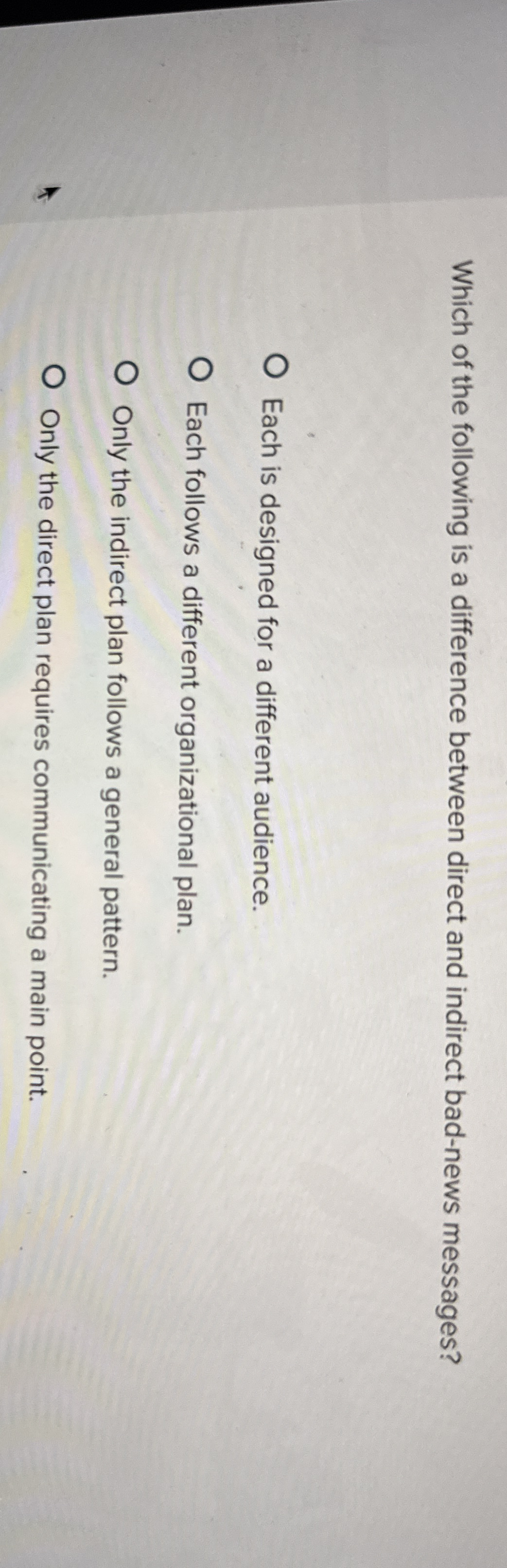 Solved Which of the following is a difference between direct | Chegg.com