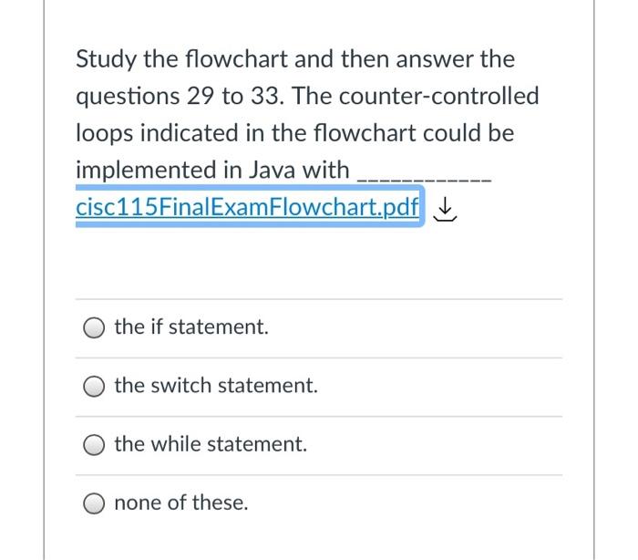 Solved Questions 29 To 33. The Counter-controlled Loops | Chegg.com