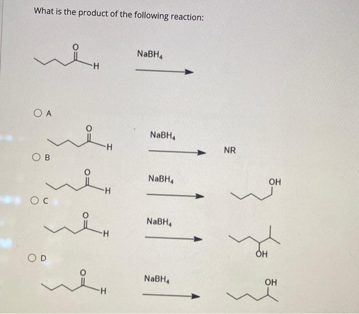 Solved What is the product of the following reaction: _ | Chegg.com