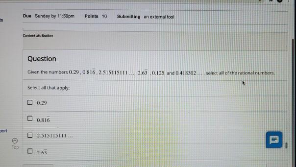 Solved Due Sunday by 11:59pm Points 10 Submitting an | Chegg.com