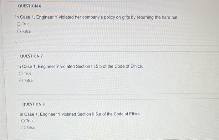 Solved for question 6-10 refers ti case 1 and the NSPE code | Chegg.com