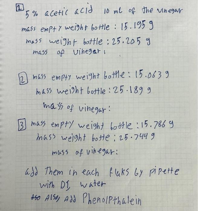 Solved 2. Use the data from your first density trial to | Chegg.com