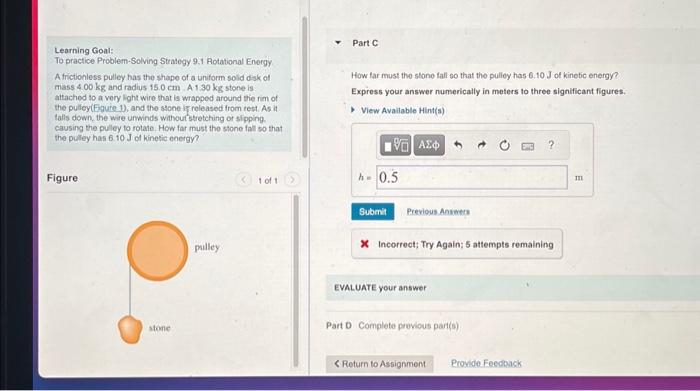 Solved Learning Goal: To practice Problem-Solving Strategy | Chegg.com