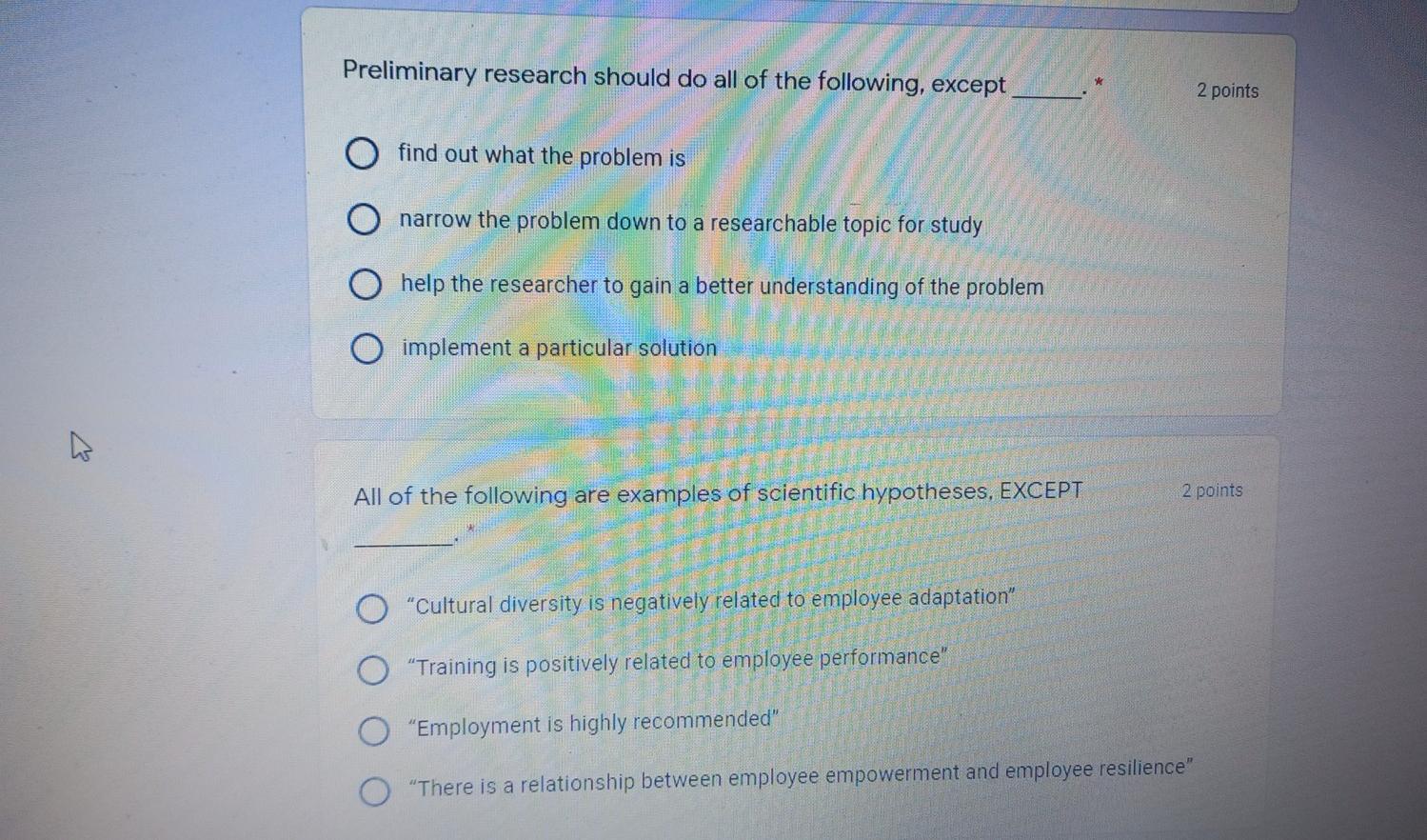 Solved Preliminary research should do all of the following, | Chegg.com