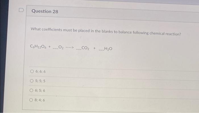 [Solved]: What coefficients must be placed in the blanks to