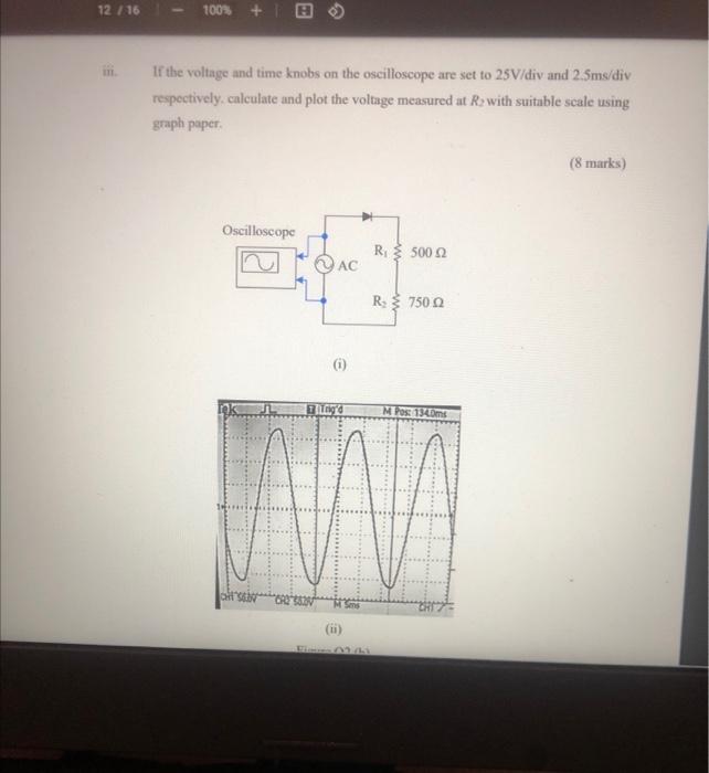 Solved B) Figure Q2 (b) Shows A Circuit Under Test Which Is | Chegg.com