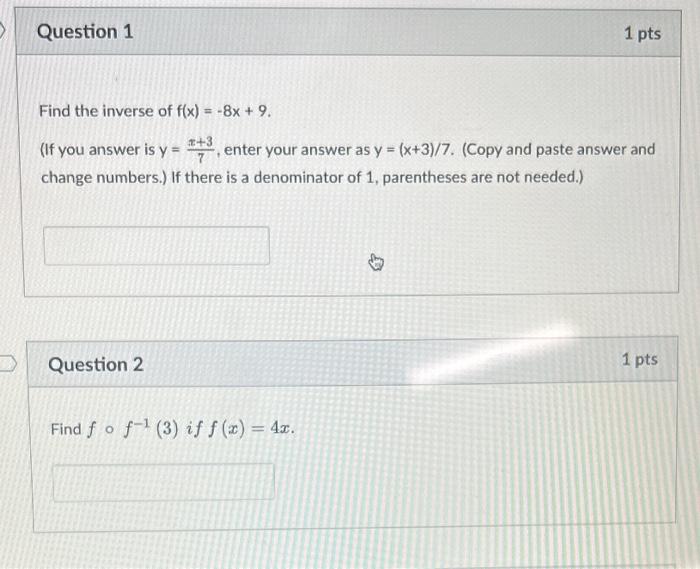 solved-find-the-inverse-of-f-x-8x-9-if-you-answer-is-chegg