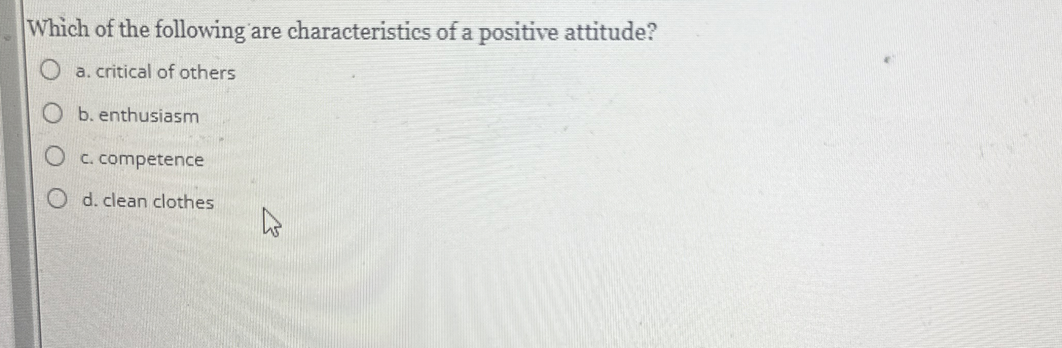 Solved Which of the following are characteristics of a | Chegg.com
