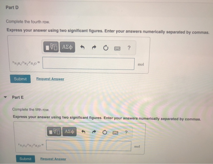 Solved Consider the following balanced equation 2 N 11 9