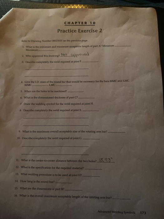 CHAPTER 10 Practice Exercise 2 Refer to Drawing | Chegg.com