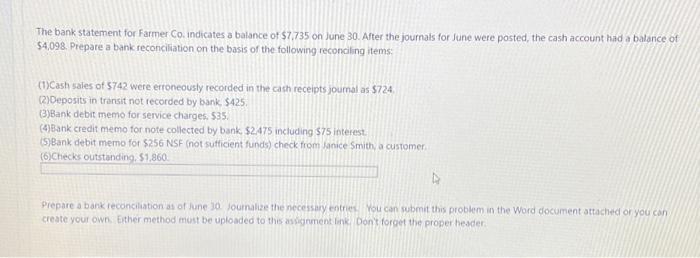 Solved Bank Reconciliation Assignment The Bank Statement For | Chegg.com