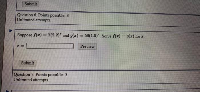 Solved Submit Question 6. Points possible: 3 Unlimited | Chegg.com