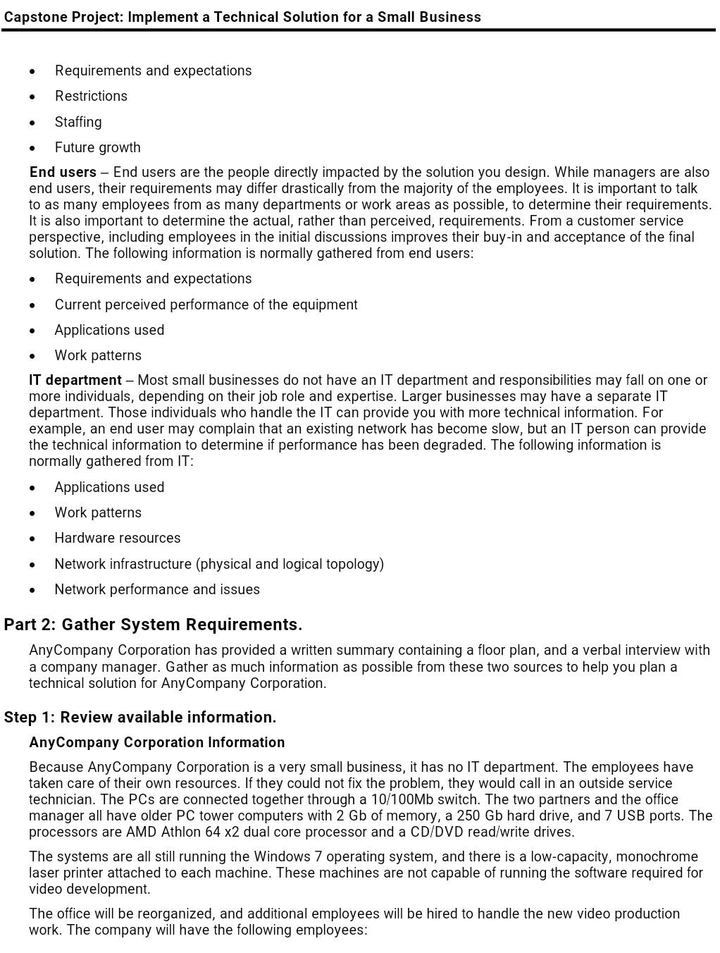 Solved Capstone Project Implement a Technical Solution for