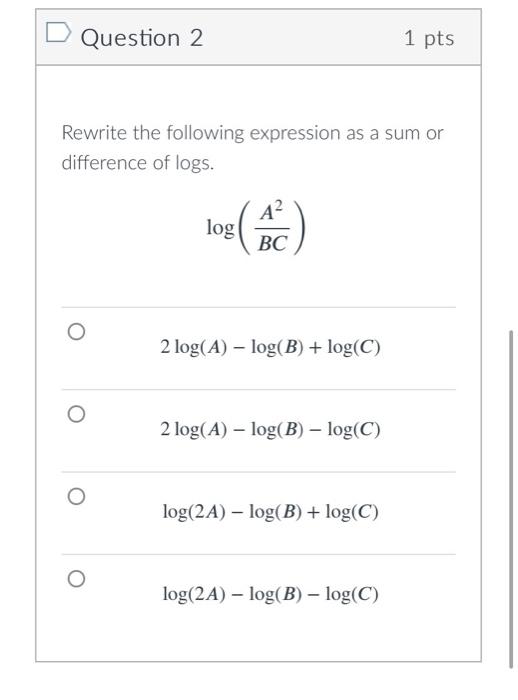 Solved Question 1 1 pts Combine the following expression | Chegg.com