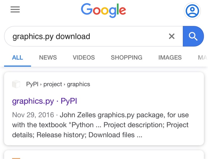 = Google lo graphics.py download ALL NEWS VIDEOS SHOPPING IMAGES MA PyPlproject > graphics graphics.py · PyPI Nov 29, 2016 Jo