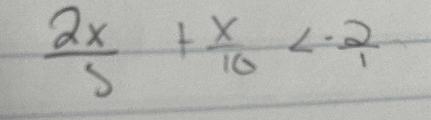 Solved 2x5+x10
