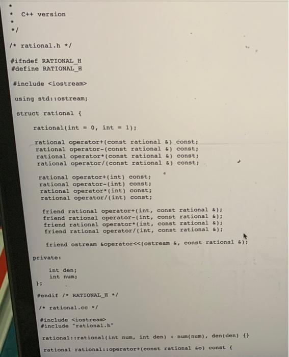 Solved . Complex number class Design a class in C++, Java, | Chegg.com