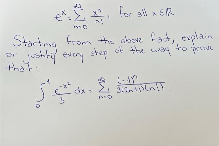 Solved 을 for all xER. et n-o * È , Starting from the above | Chegg.com