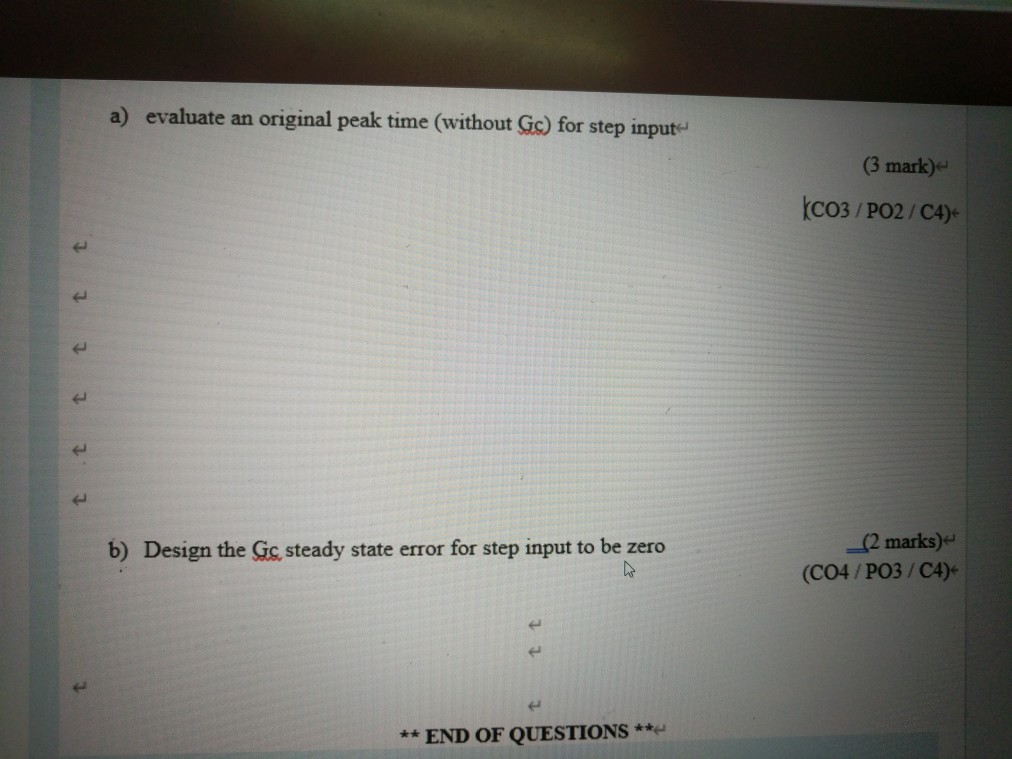 Solved QUESTION 1 Analyse the type and steady state error of | Chegg.com