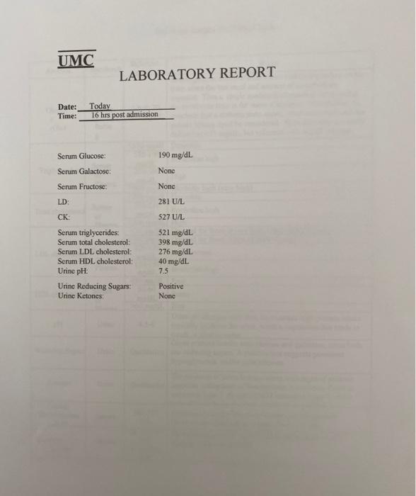 UMC Patient C.H.M HISTORY AND PHYSICAL History
