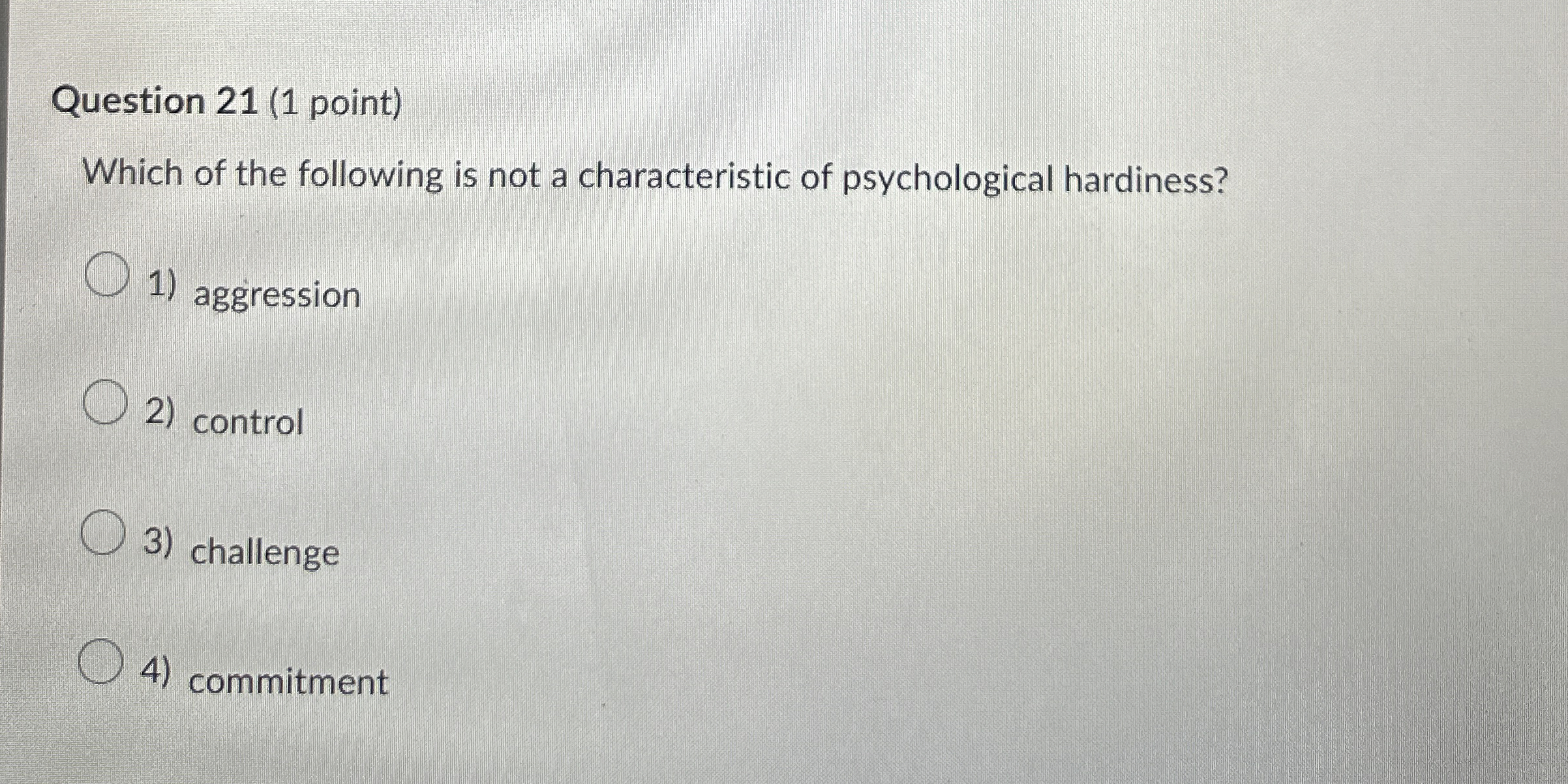 Solved Question 21 (1 ﻿point)Which of the following is not a | Chegg.com
