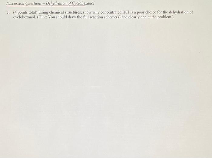 Solved 1. (5 points) The bromine test is a qualitative