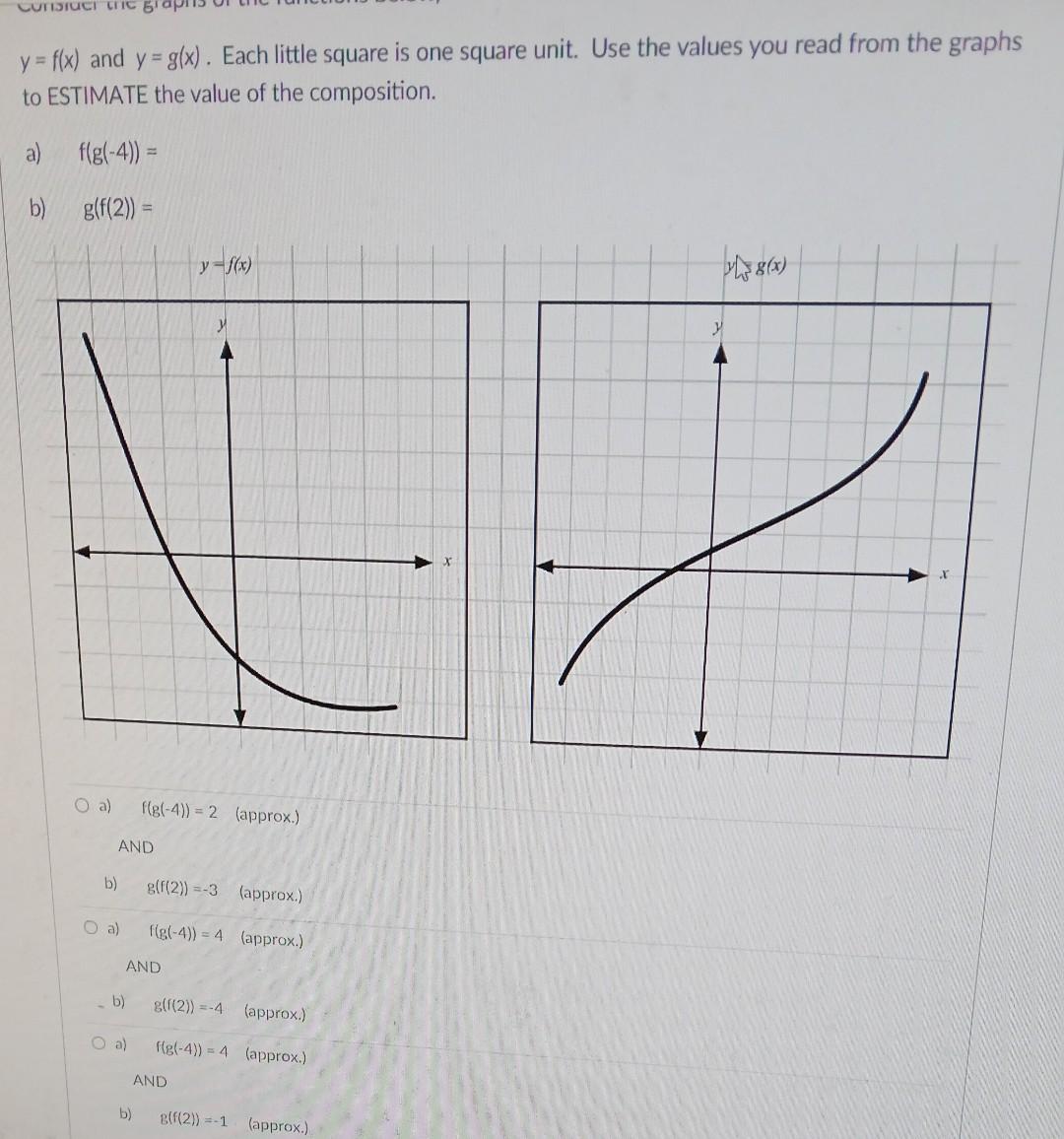 solved-y-f-x-and-y-g-x-each-little-square-is-one-square-chegg