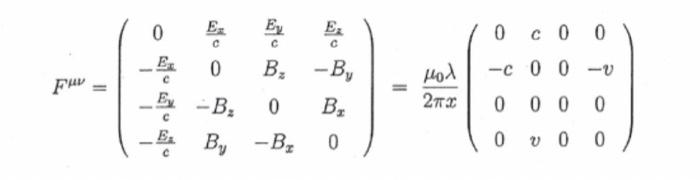 Solved Fμν=⎝⎛0−cEx−cEx−cExcEx0−BzBycEyBz0−BxcEz−ByBx0⎠⎞=2πxμ | Chegg.com