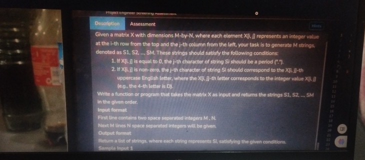 Solved DescilptionAssessmentENStGiven a matrix X with | Chegg.com
