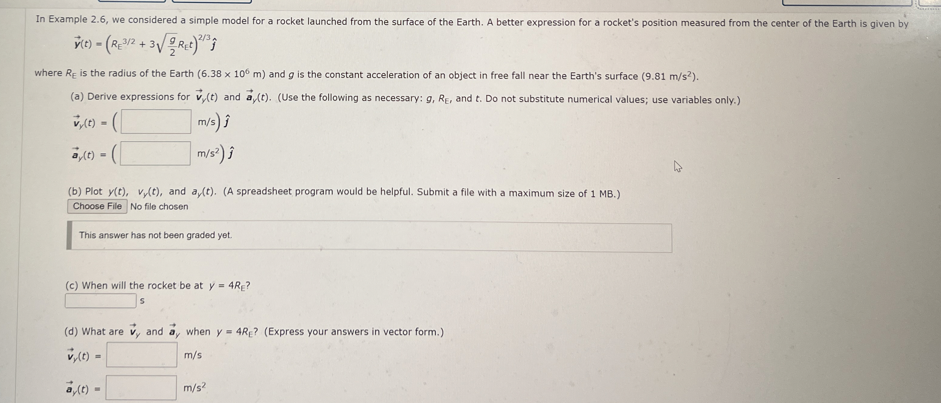 Solved In Example 2.6, ﻿we considered a simple model for a | Chegg.com