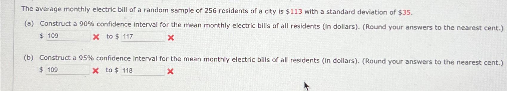 solved-the-average-monthly-electric-bill-of-a-random-sample-chegg