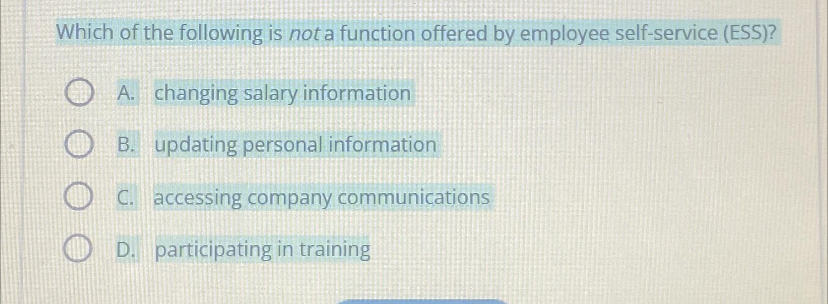 Solved Which of the following is not a function offered by | Chegg.com