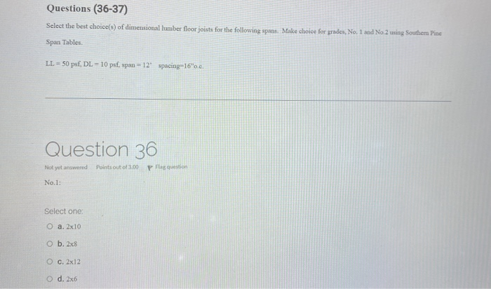 Solved Questions (36-37) Select the best choice(s) of | Chegg.com