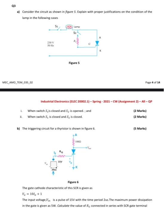 Solved 93 a) Consider the circuit as shown in Figure 5. | Chegg.com