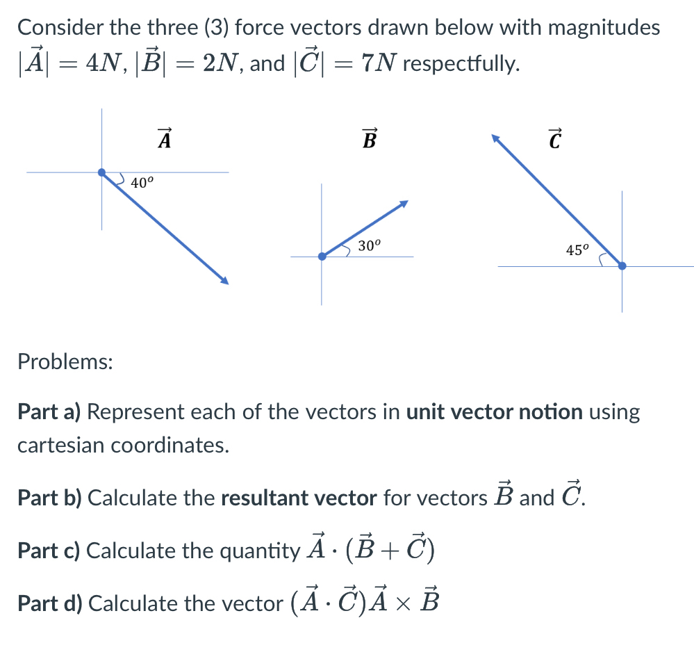 Solved Question 119 / 25 ﻿ptsConsider the three (3) ﻿force | Chegg.com