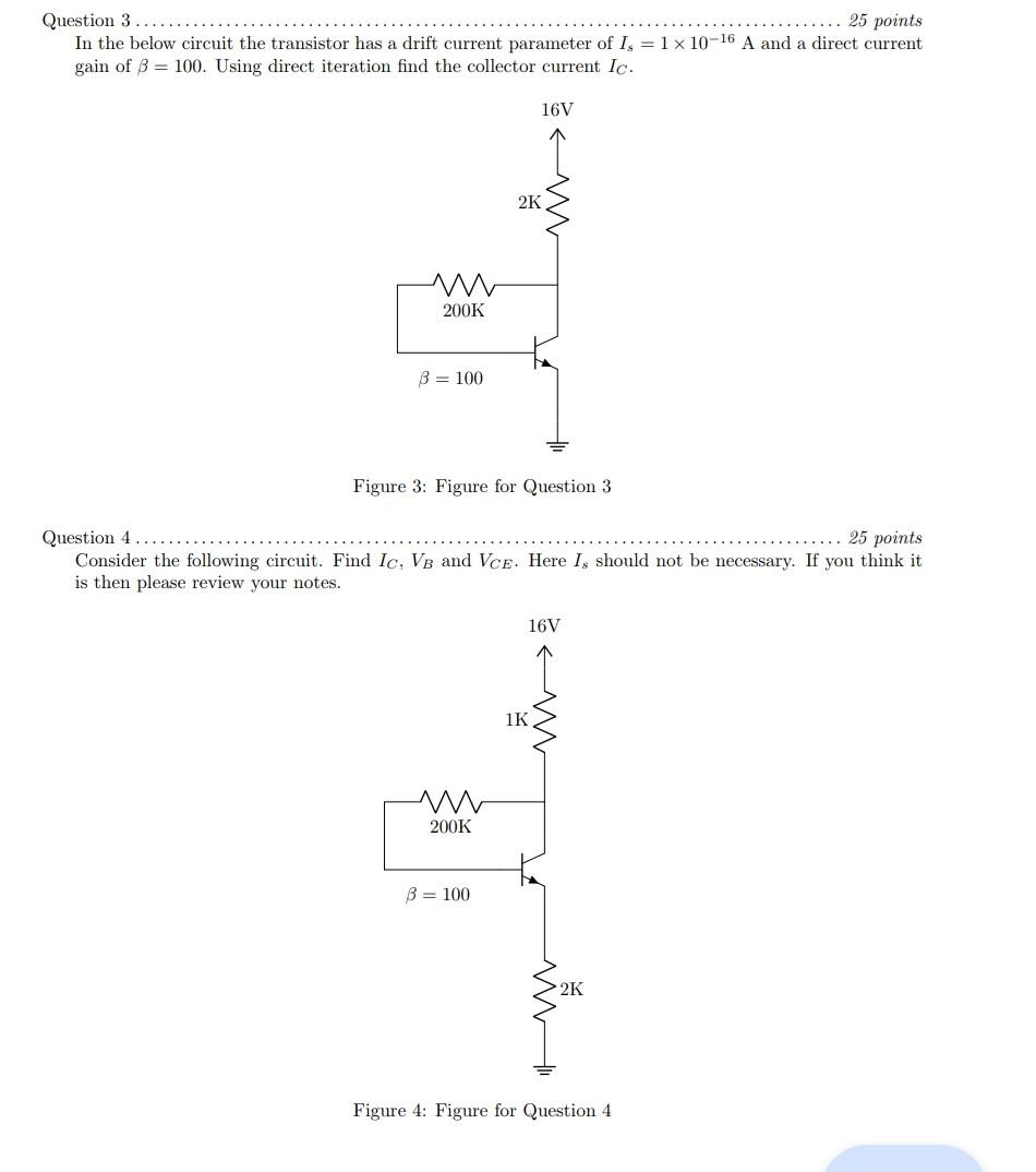 Solved In the below circuit the transistor has a drift | Chegg.com