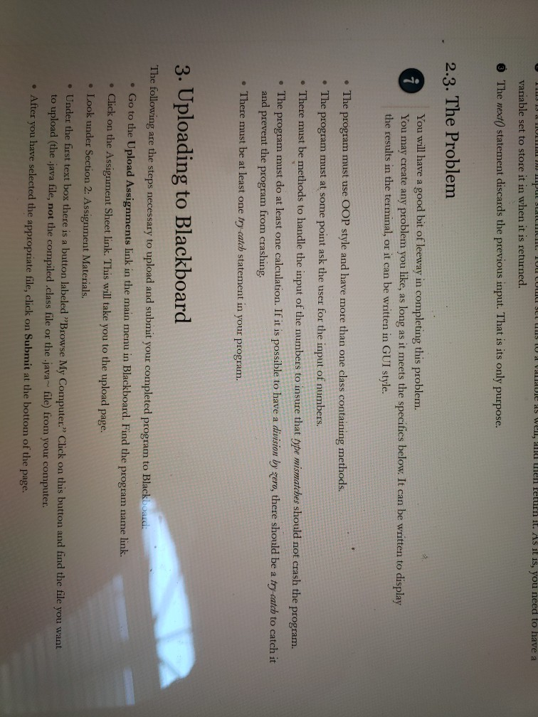 Solved Objective: Utilize try-catch statements in a Java | Chegg.com