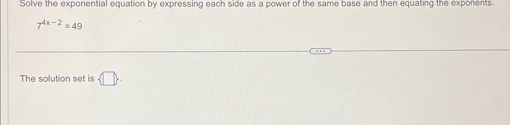 Solved Solve the exponential equation by expressing each | Chegg.com