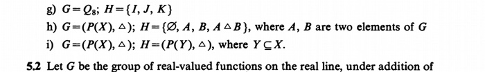 Solved In Each Case Determine Whether Or Not H Is A Subgr Chegg Com