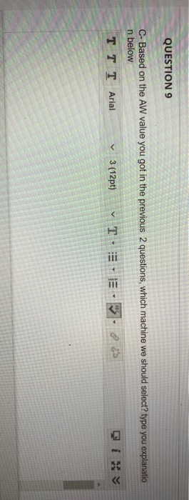 Solved QUESTION 1 10 poir A new production system for a | Chegg.com