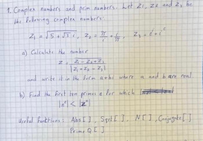 z 5 1 complex numbers