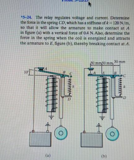 Solved *5-24. The relay regulates voltage and current. | Chegg.com