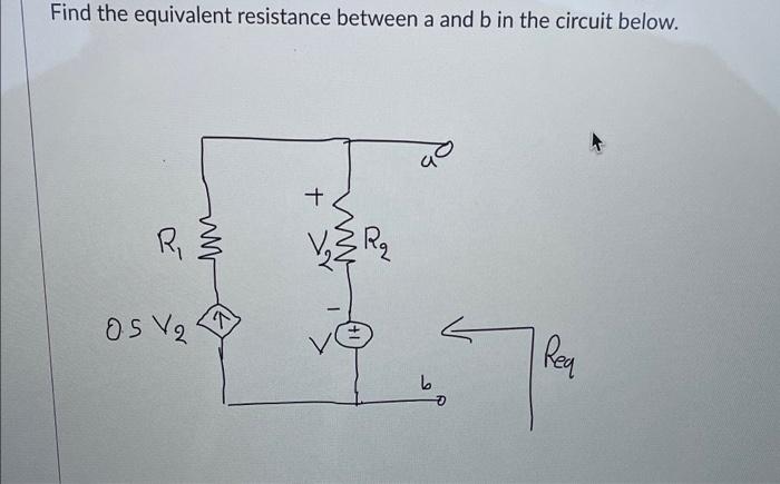 Solved Find The Equivalent Resistance Between A And B In The | Chegg.com