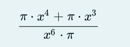 Solved π*x4+π*x3x6*π | Chegg.com