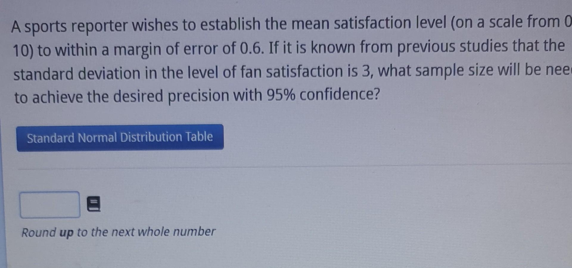 Solved A sports reporter wishes to establish the mean