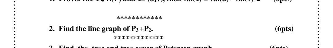 Solved ******学学法学** 2. Find the line graph of P3 +P2. | Chegg.com